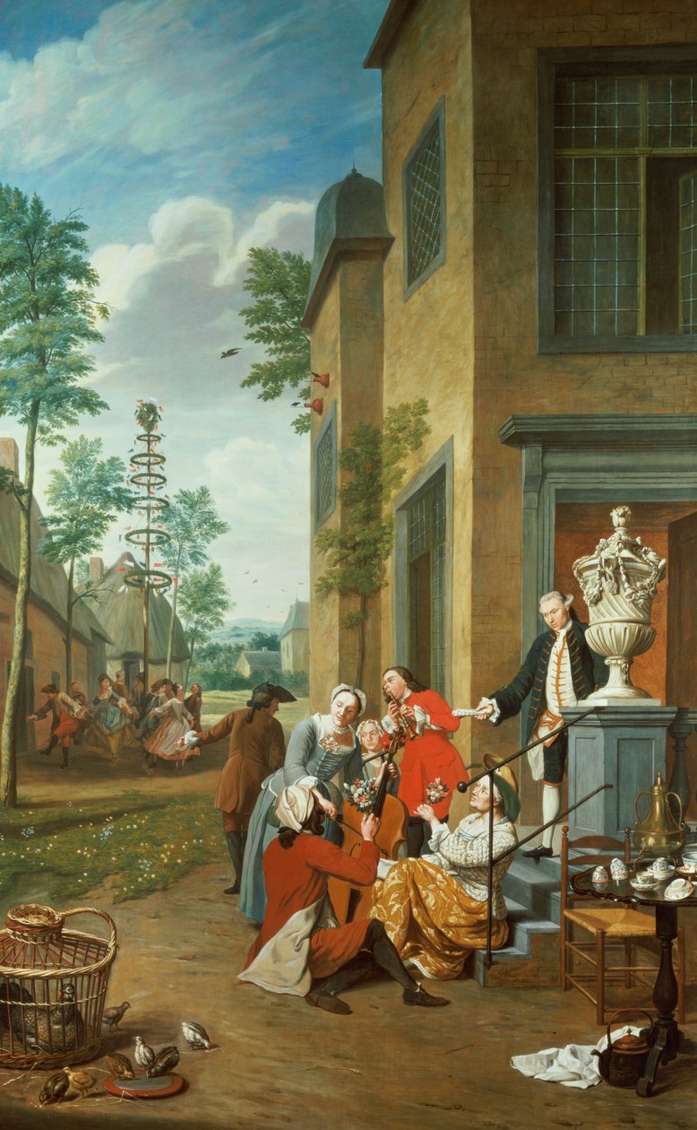 Köylüler Merrymaking (dört seriden biri) by Jan Josef the Younger Horemans