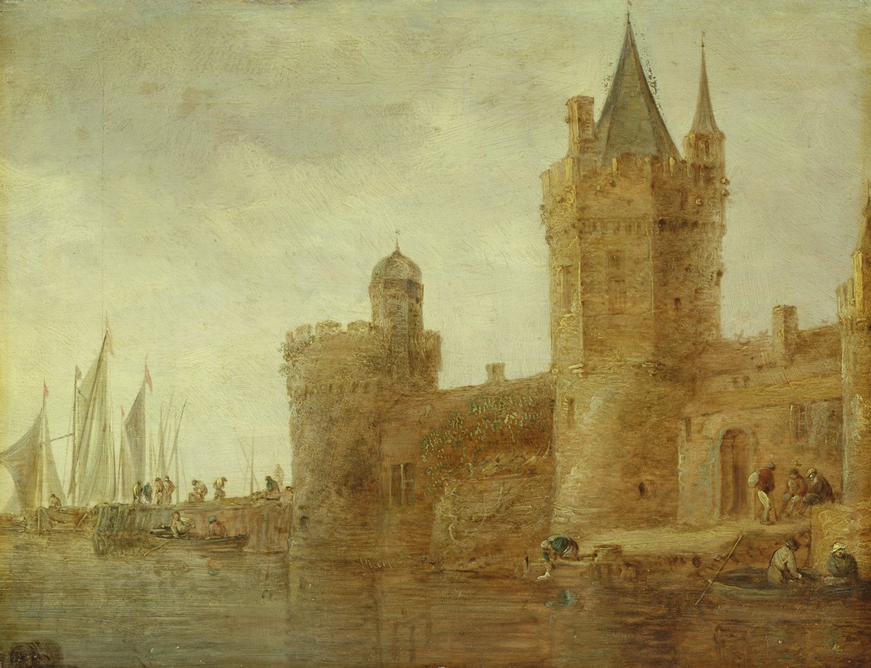 su üzerinde siper by Jan Josephsz van Goyen