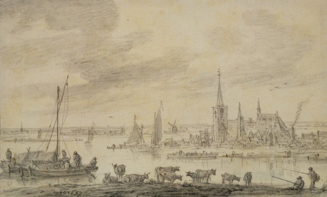 Nehir Manzarası by Jan Josephsz van Goyen