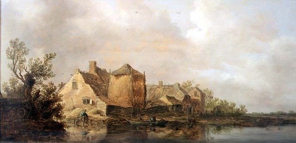 Hanlı Nehir Manzarası by Jan Josephsz van Goyen