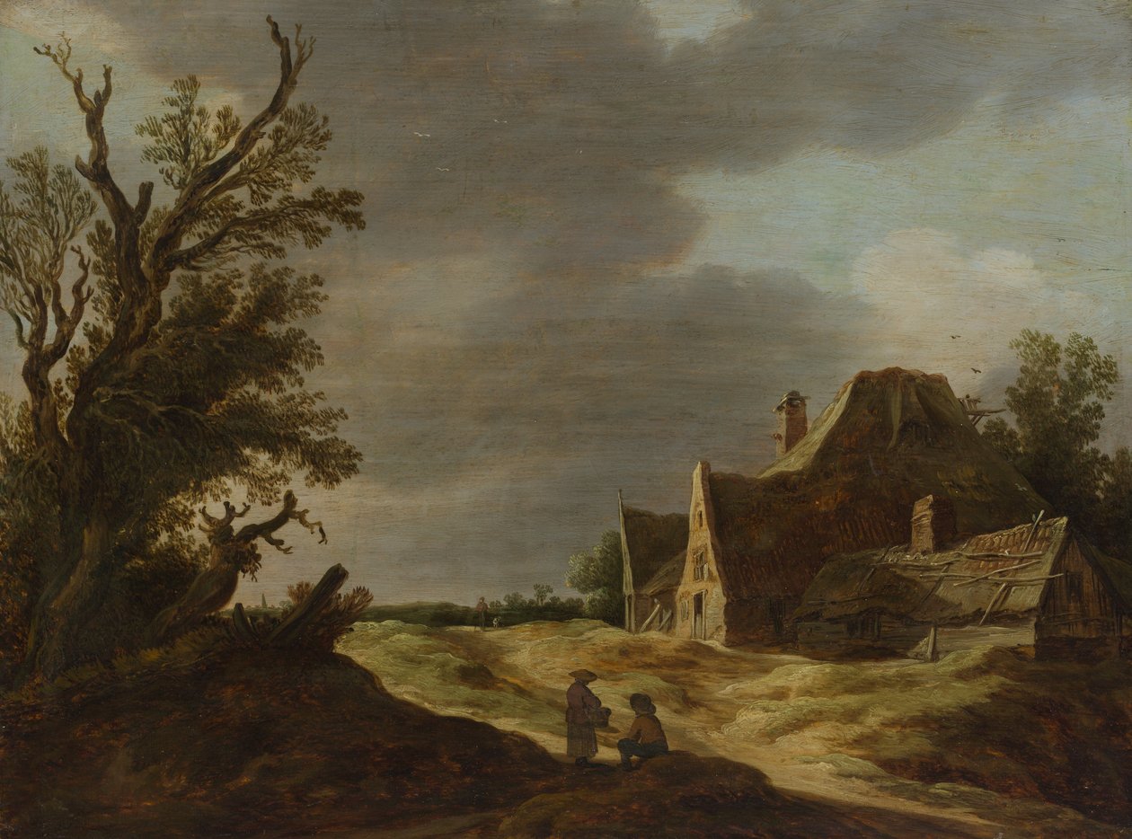 Çiftlik Evi olan Sandy Yolu, 1627. by Jan Josephsz van Goyen