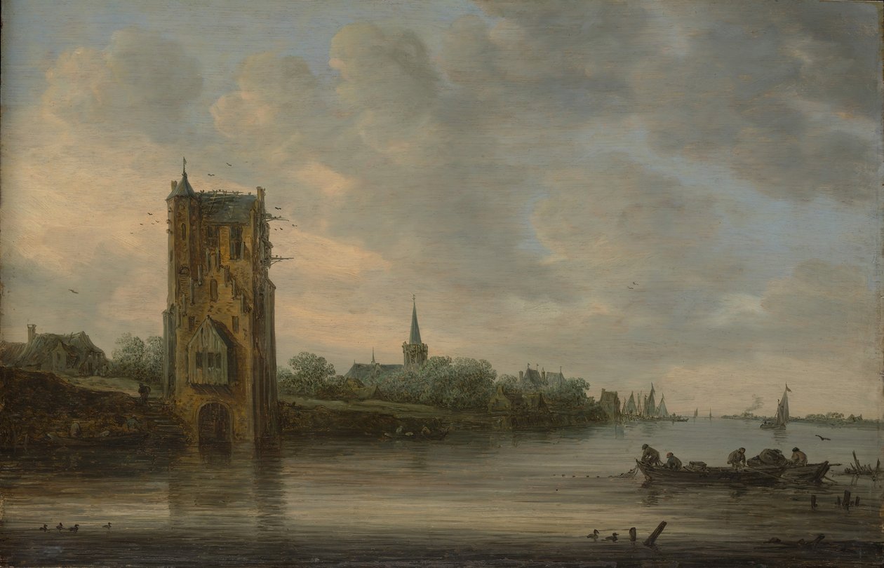 Utrecht yakınlarındaki Pelkus Kapısı, 1646. by Jan Josephsz van Goyen