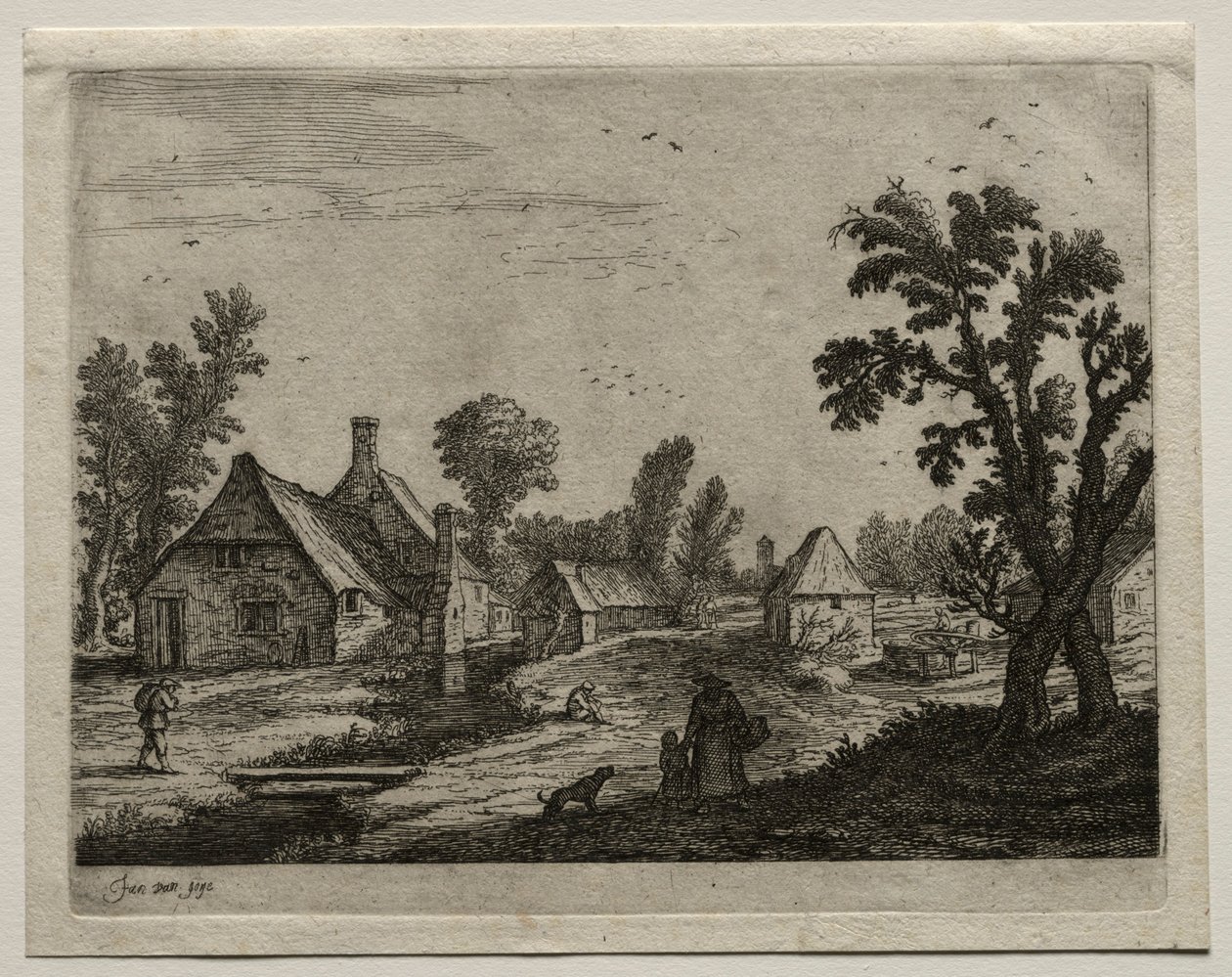 Akıntının Üzerindeki Tahta. by Jan Josephsz van Goyen