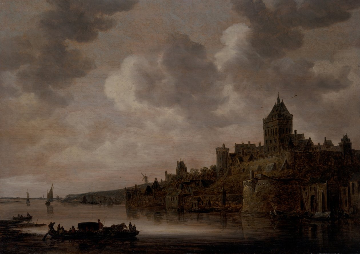 Nijmegen'deki Valkhof, yaklaşık 1640'lar (panel üzerine yağ) by Jan Josephsz van Goyen