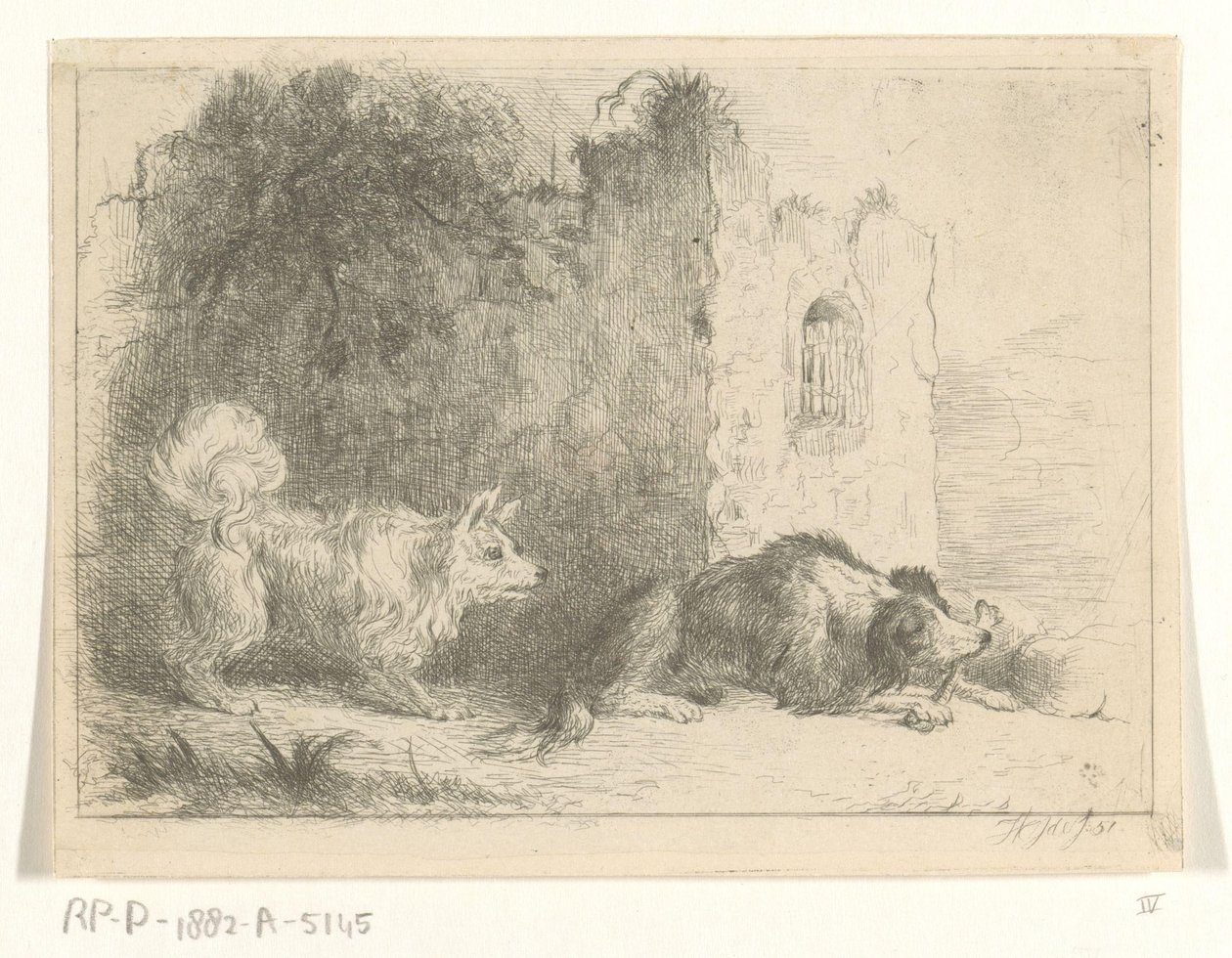 İki köpek by Jan Karel Jacob de Jonge