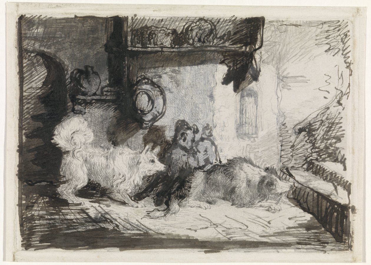 İki köpek by Jan Karel Jacob de Jonge