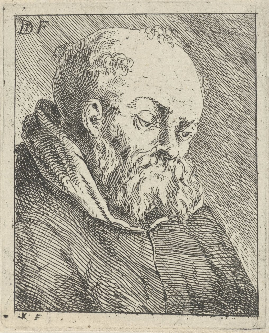 Bir keşiş portresi by Jan Lauwryn Krafft (I)