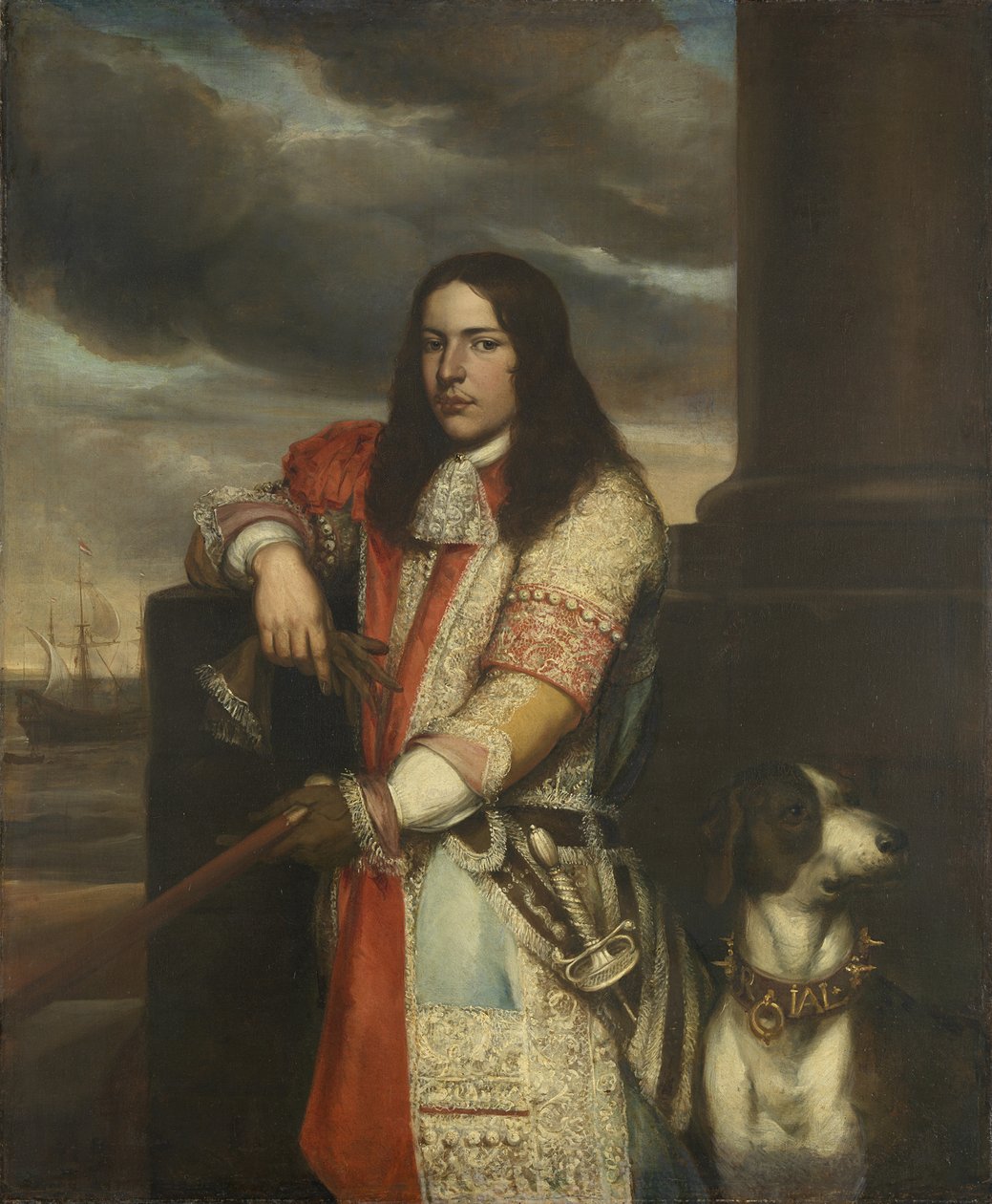 Engel de Ruyter 1649-1683, Hollandalı koramiral, 1680 by Jan Lievens
