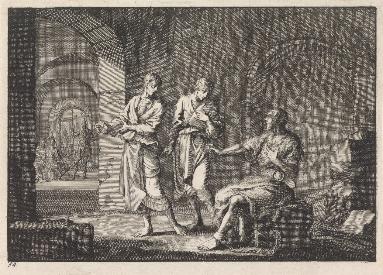Vaftizci Yahya hapiste by Jan Luyken
