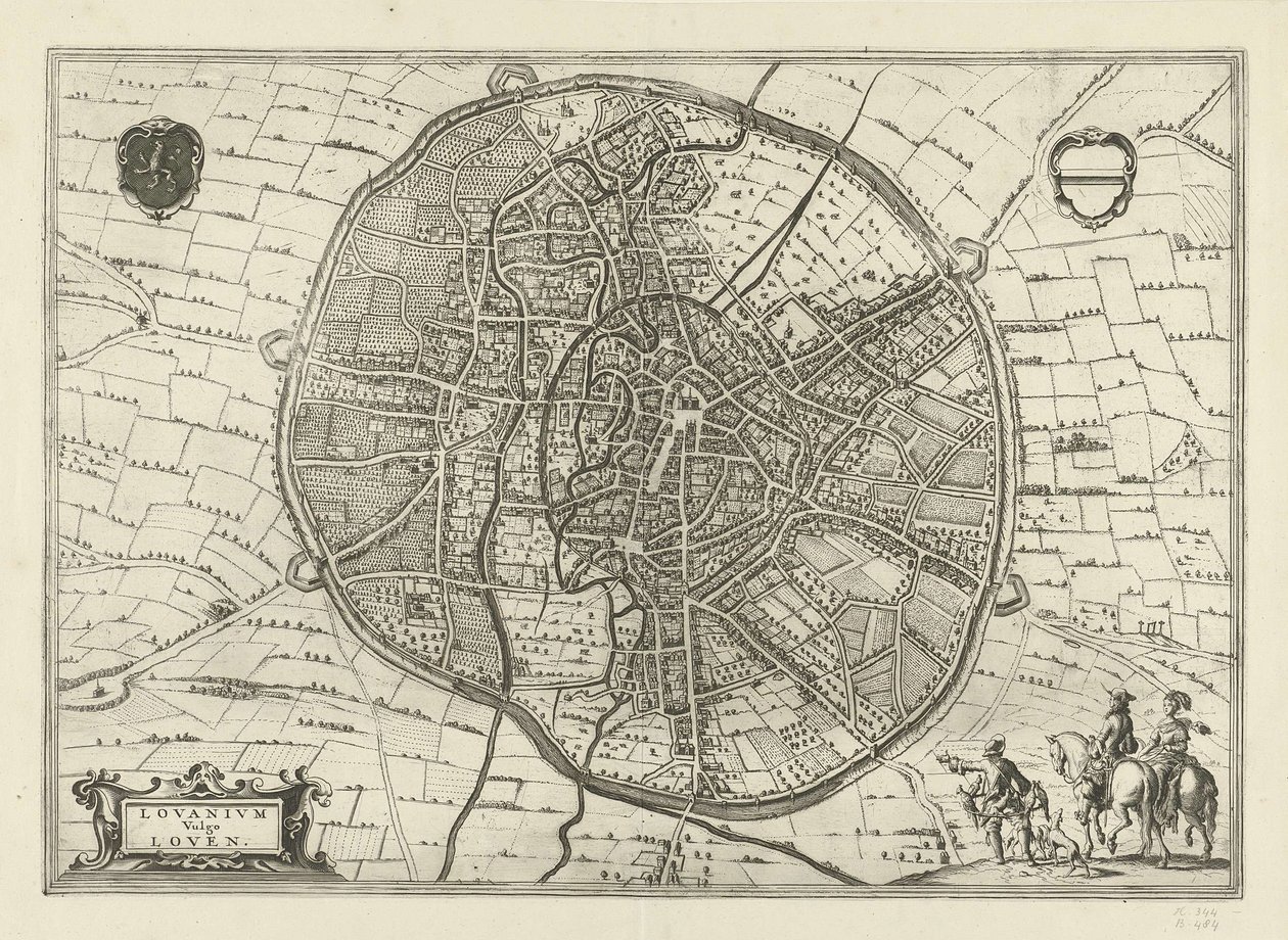 Leuven Planı, 1581 by Jan Luyken