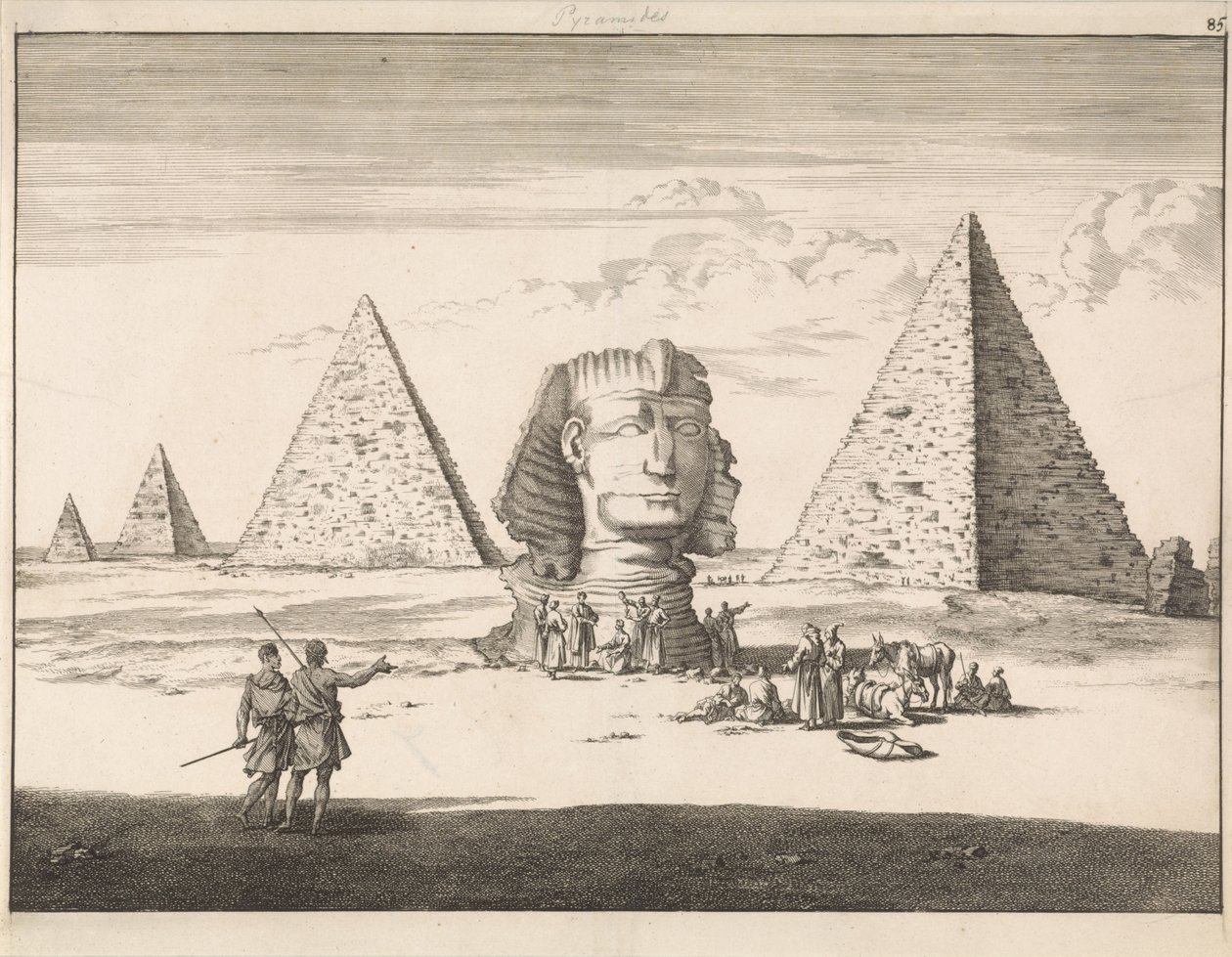 Giza Piramitleri ve Sfenks by Jan Luyken