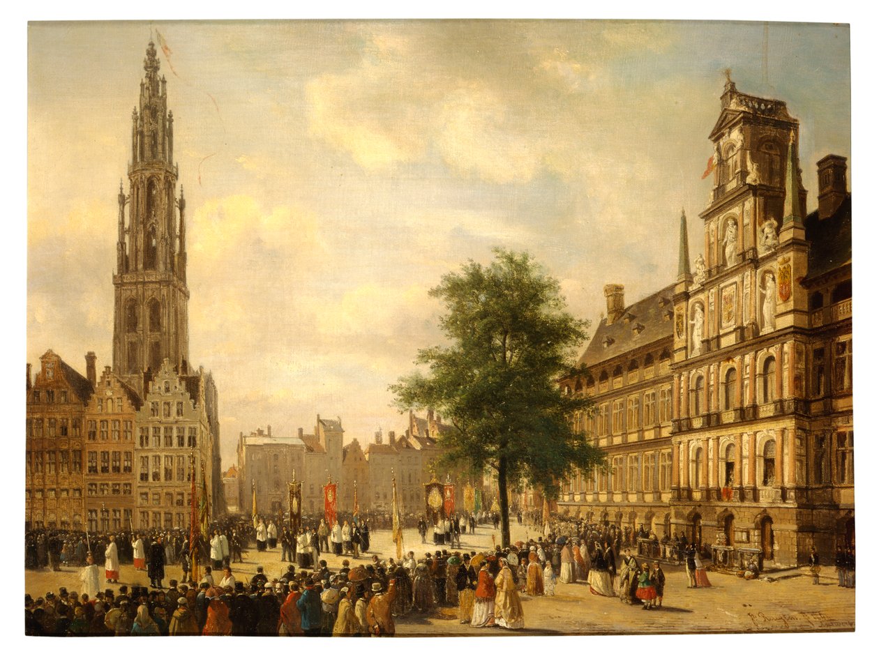 Antwerp'in Büyük Yerinde Alayı by Jan M. Ruyten