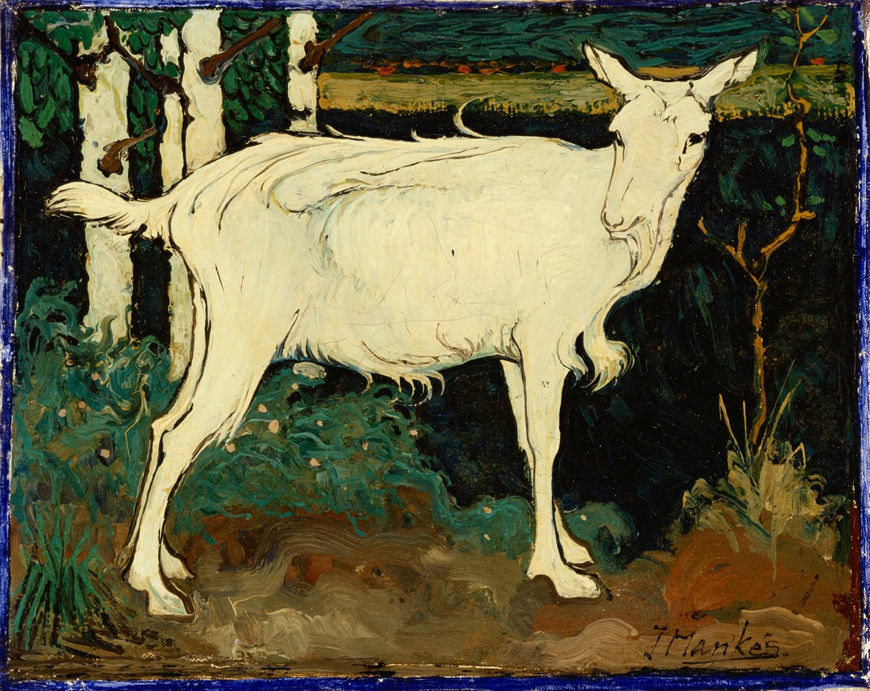 Keçi (tuval üzerine yağlı boya) by Jan Mankes