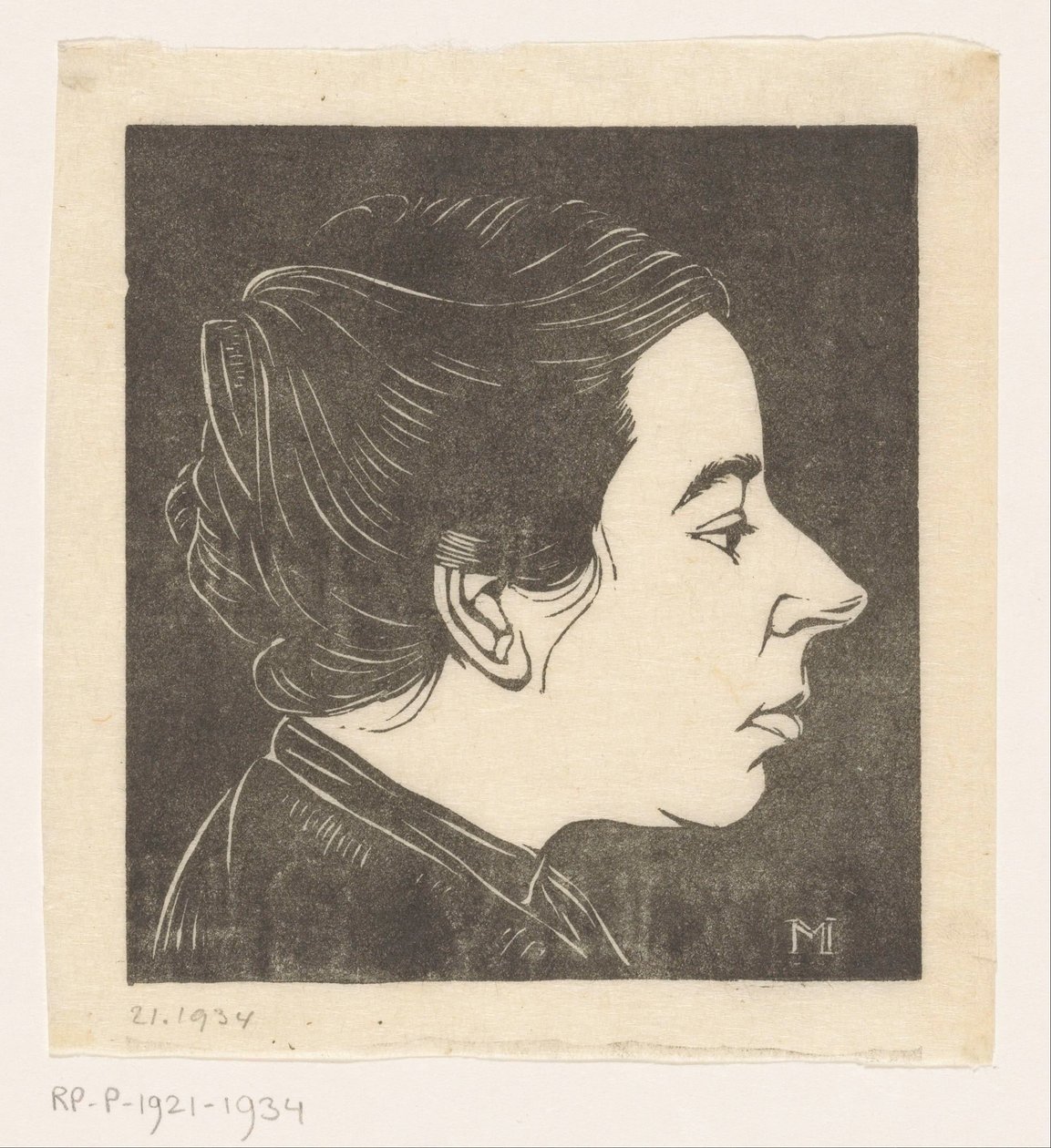 Anne Zernike'nin Portresi by Jan Mankes