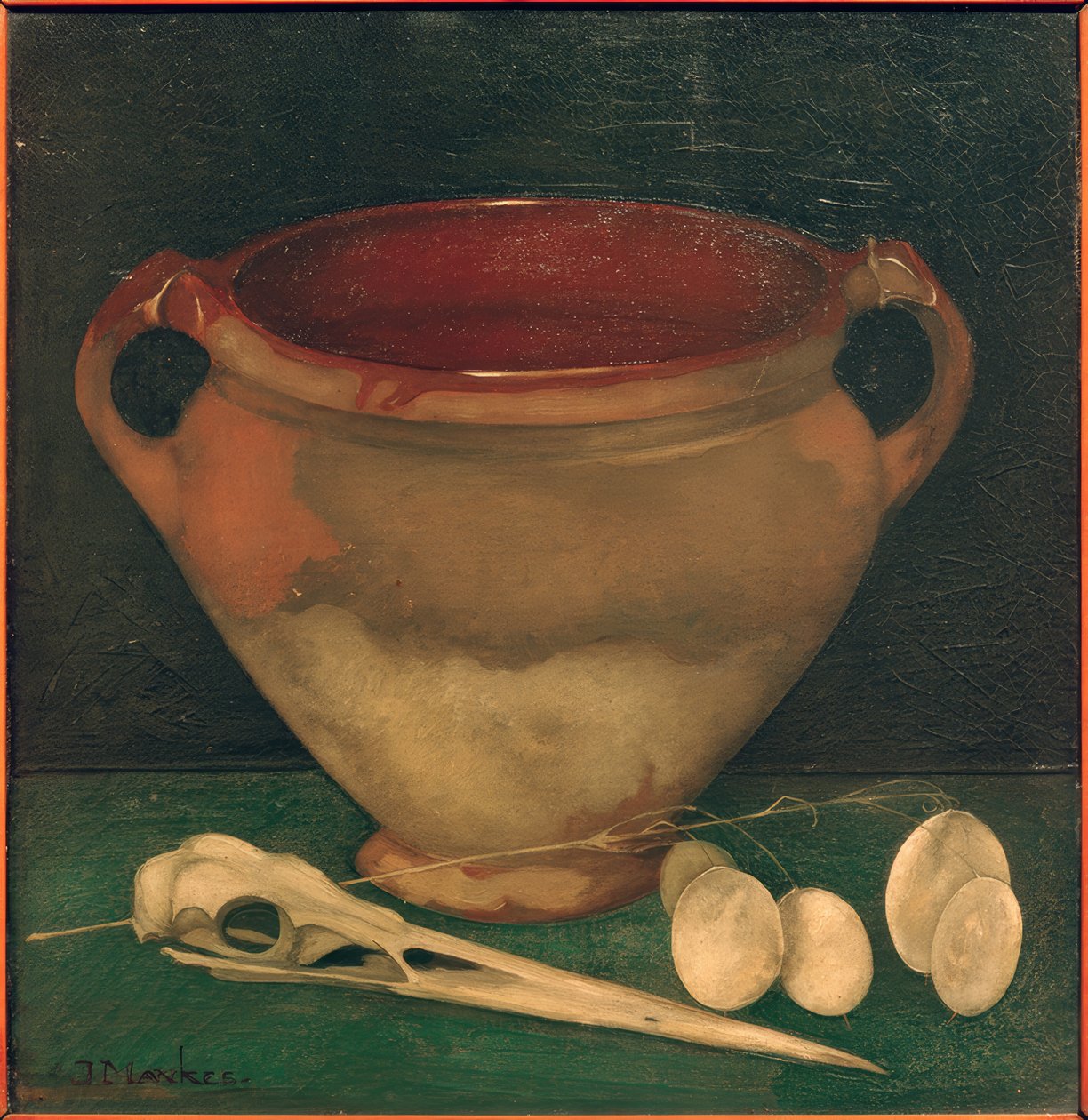 Balıkçıl gagalı toprak kap by Jan Mankes
