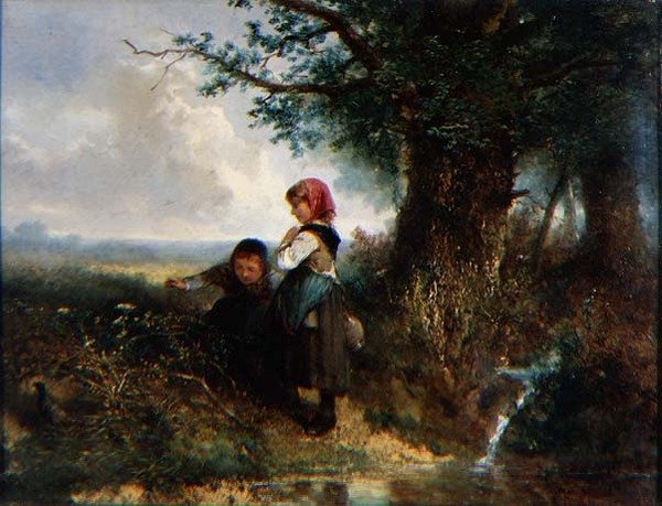Sülün: Figürlü Manzara (panel) by Jan Mari Henri Ten Kate