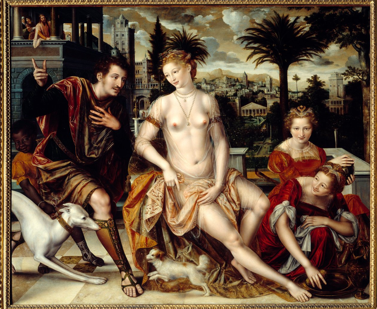 David ve Bethsabee. (David ve Bathsheba by Jan Massys or Metsys