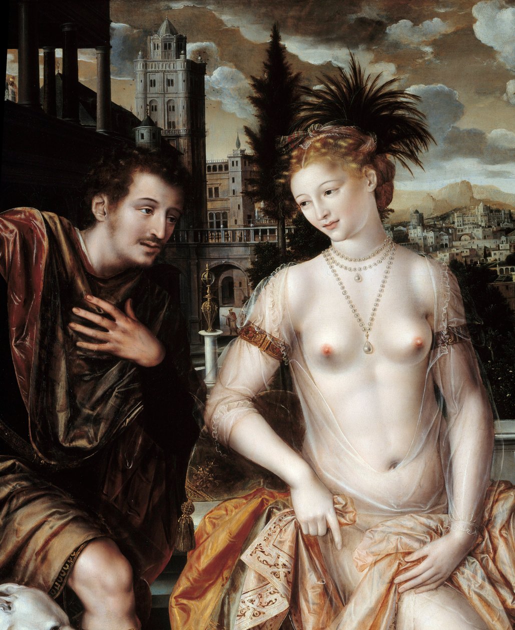 David ve Bethsabee. (David ve Bathsheba by Jan Massys or Metsys