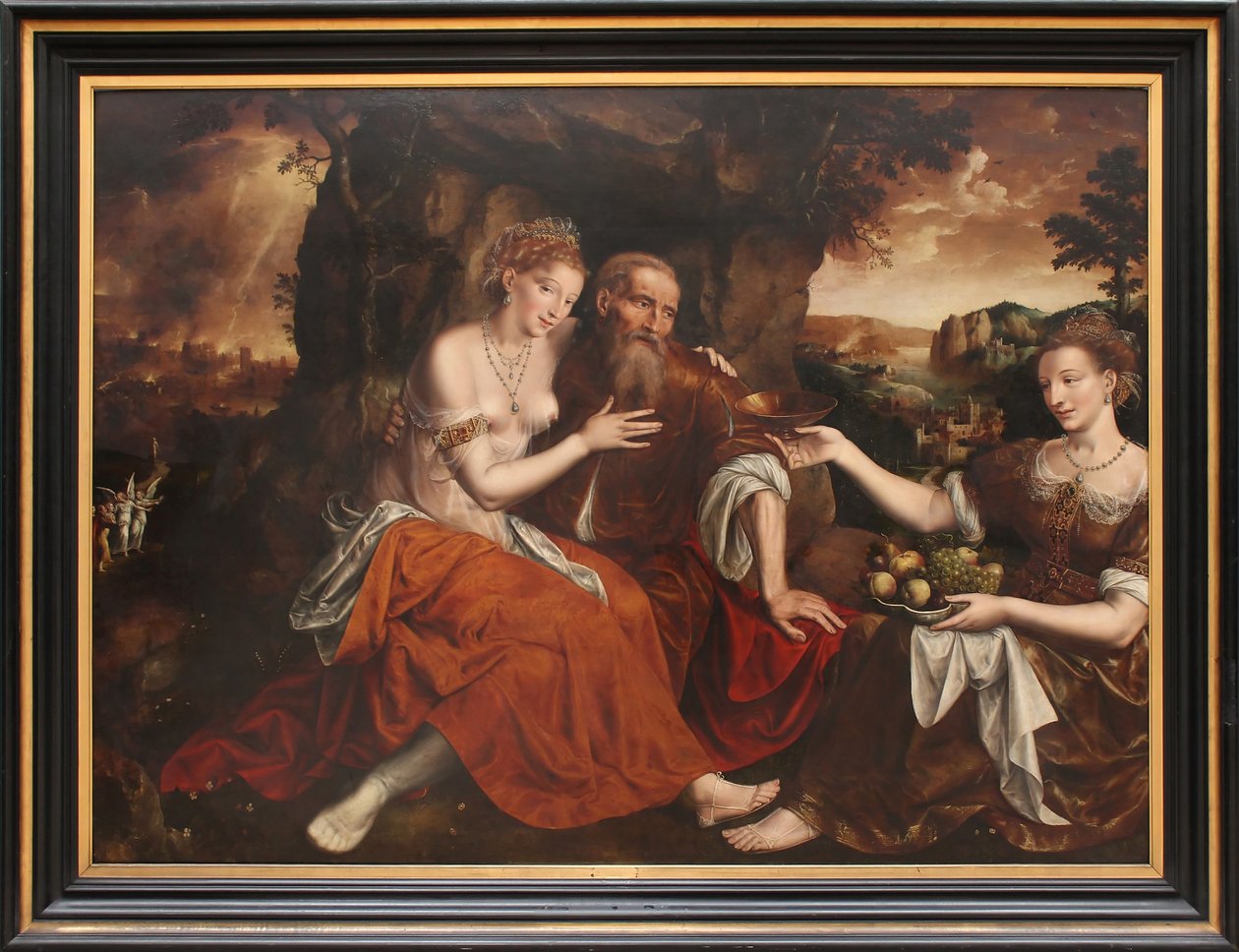 Lût ve kızları by Jan Matsys