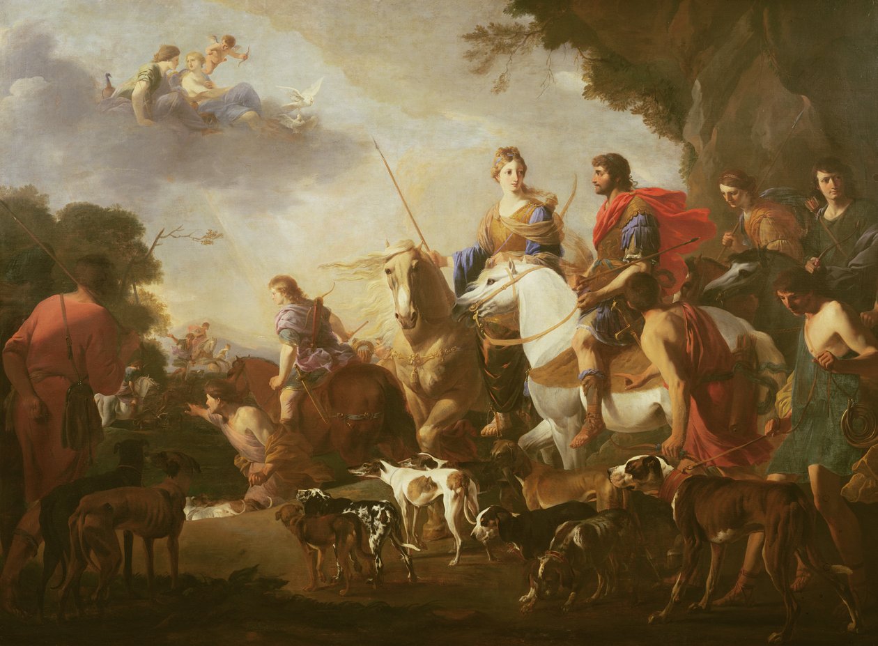 Dido ve Aeneas Avı by Jan Miel