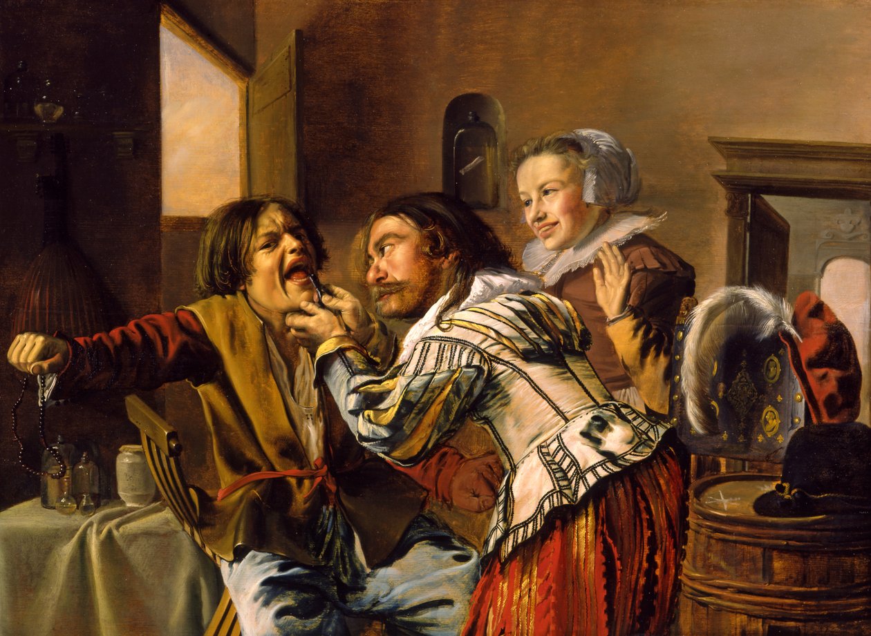 Diş Hekimi, 1629 (beşik panelde yağ) by Jan Miense Molenaer