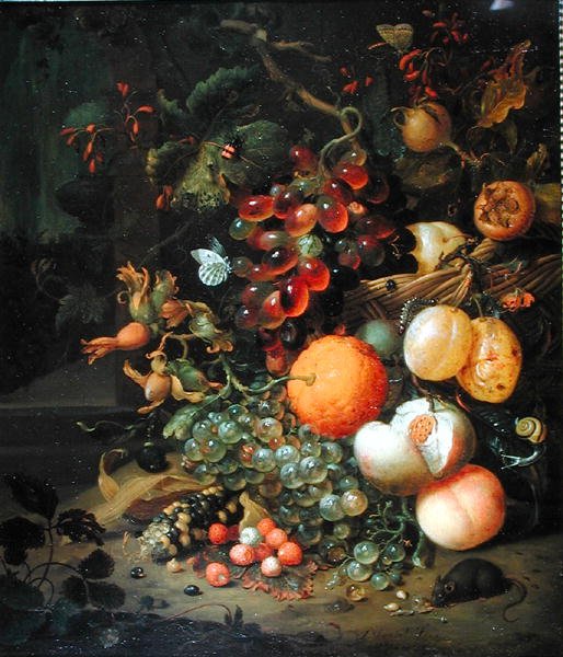 Meyveli Natürmort, 1704 by Jan Mortel