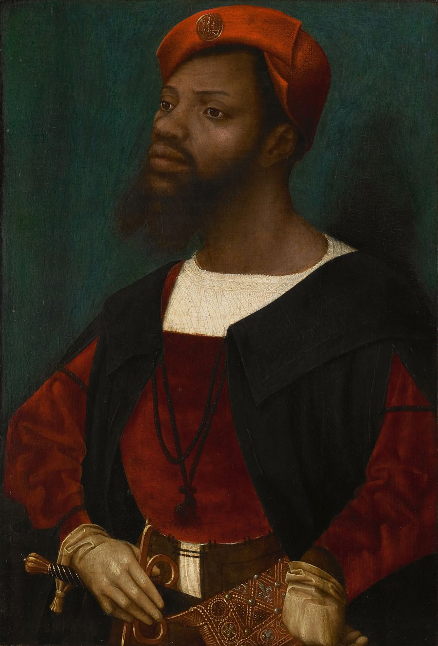 Afrikalı bir adamın portresi, yaklaşık 1530 by Jan Mostaert