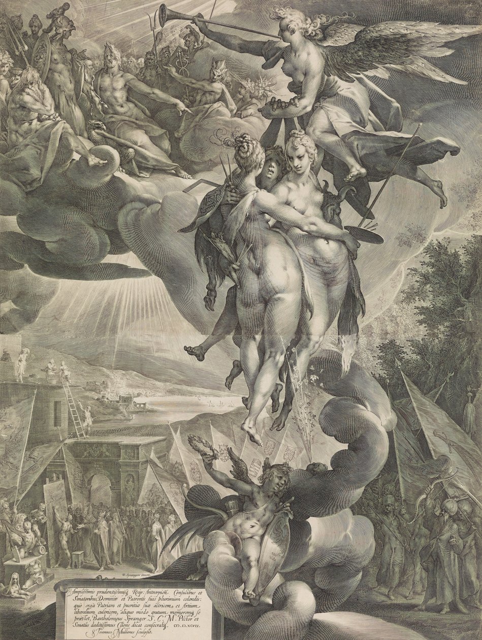 Sanat Apotheosis, ca. 1619. by Jan Muller