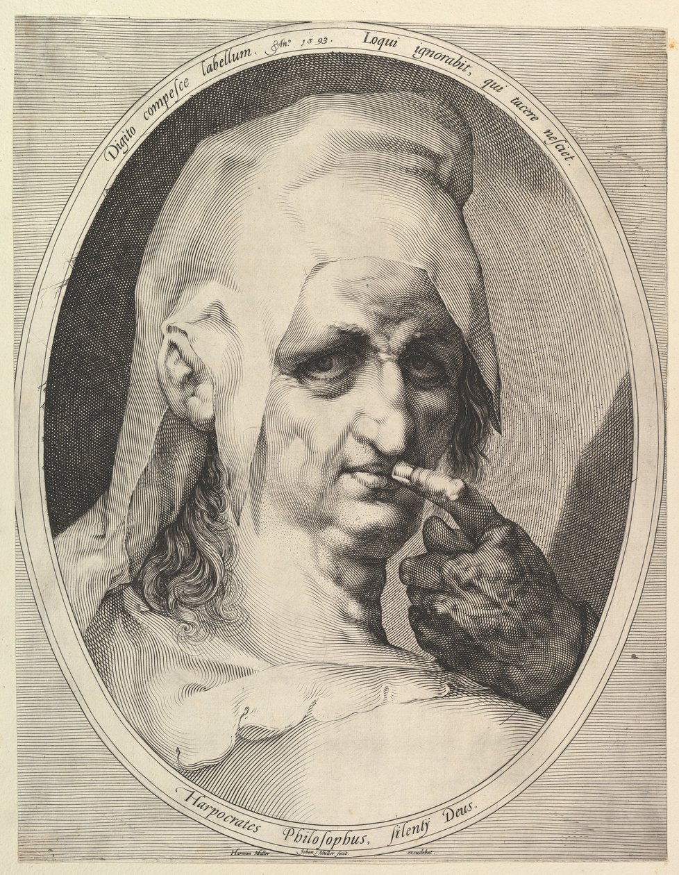 Harpocrates, Filozof, yak. 1611. by Jan Muller