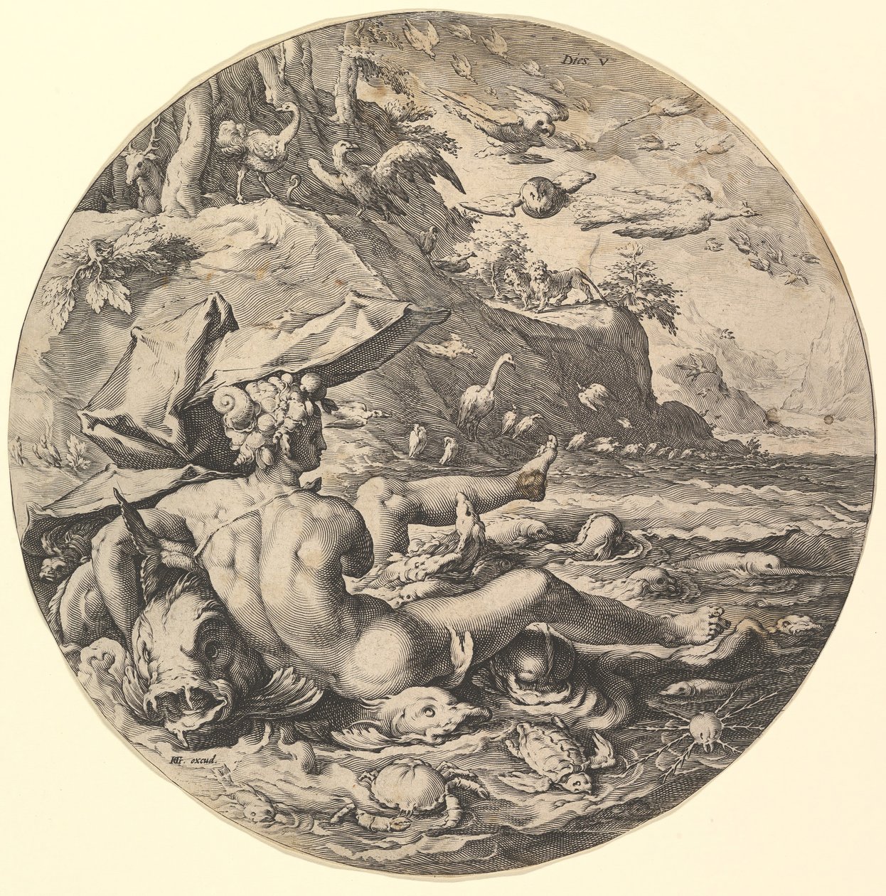 Beşinci Gün Ölür V, The Creation of the World serisinden, ca. 1597. by Jan Muller