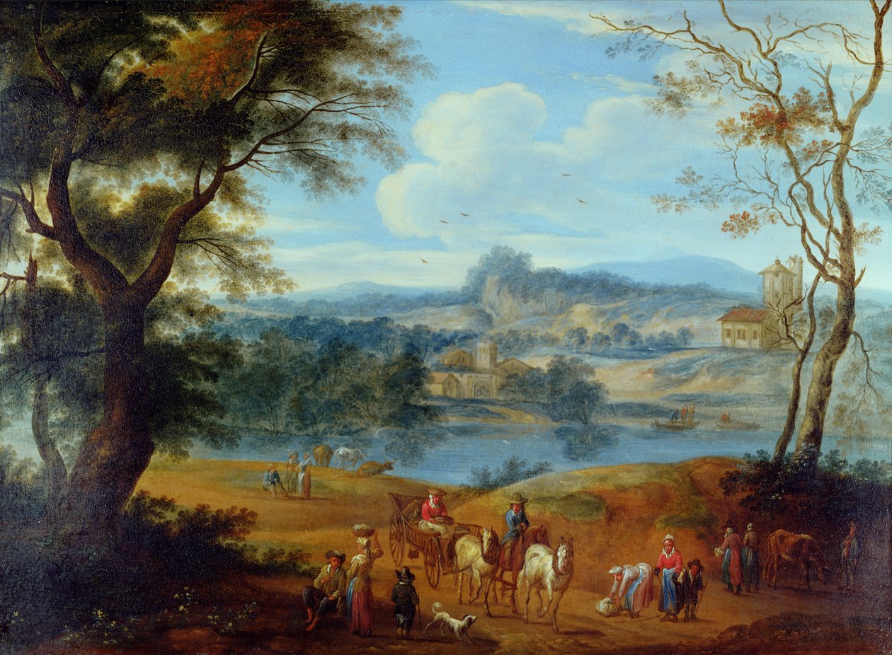 Manzara, c.1700 by Jan Peter van the Elder Bredael
