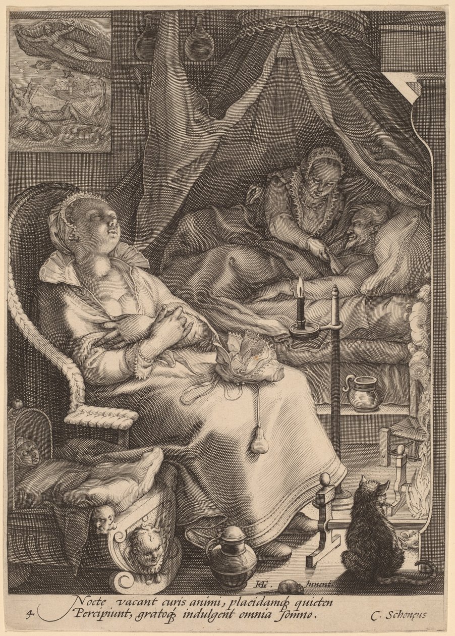 Gece by Jan Pietersz Saenredam, after Hendrik Goltzius
