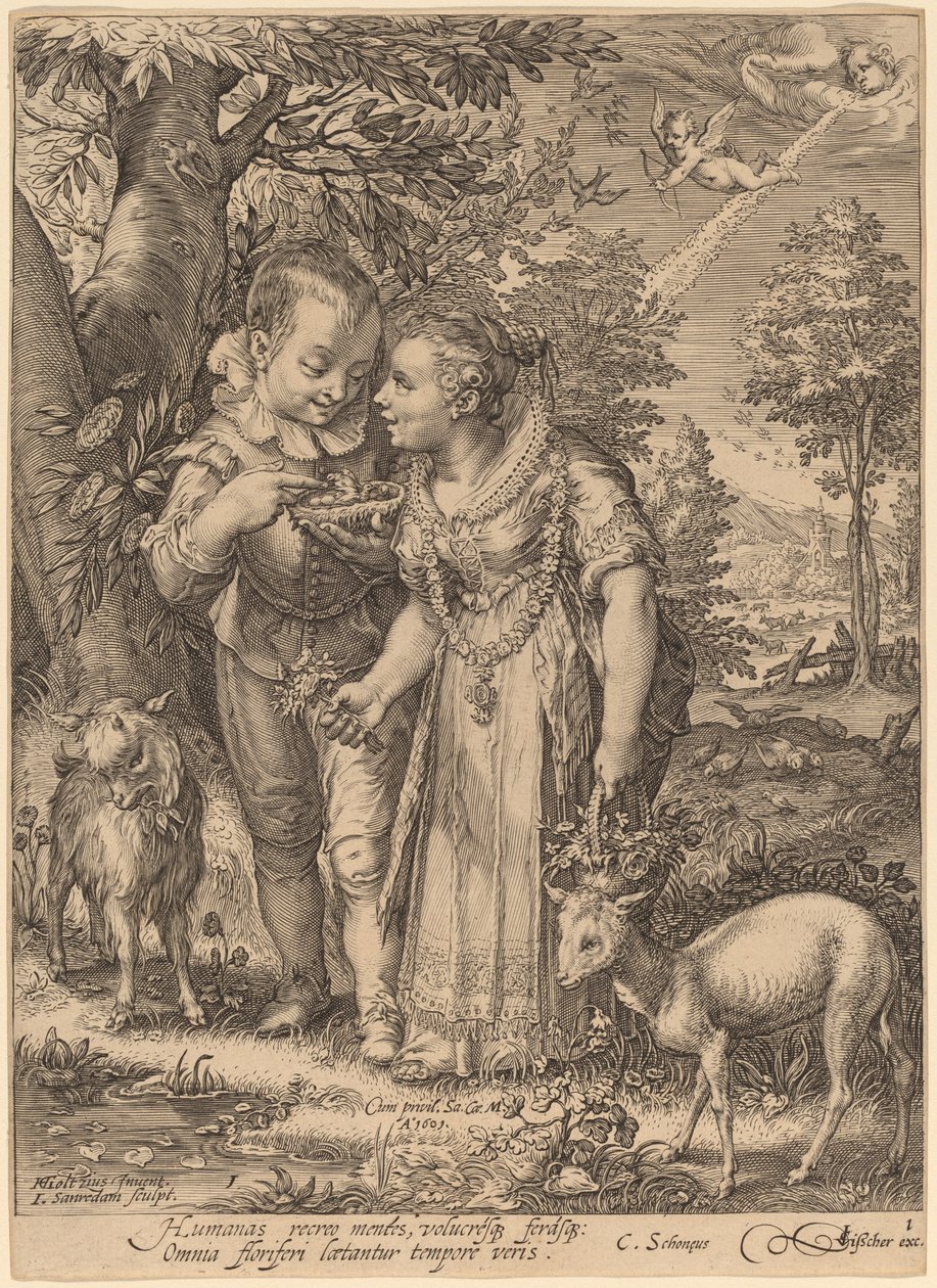 Bahar by Jan Pietersz Saenredam after Hendrik Goltzius