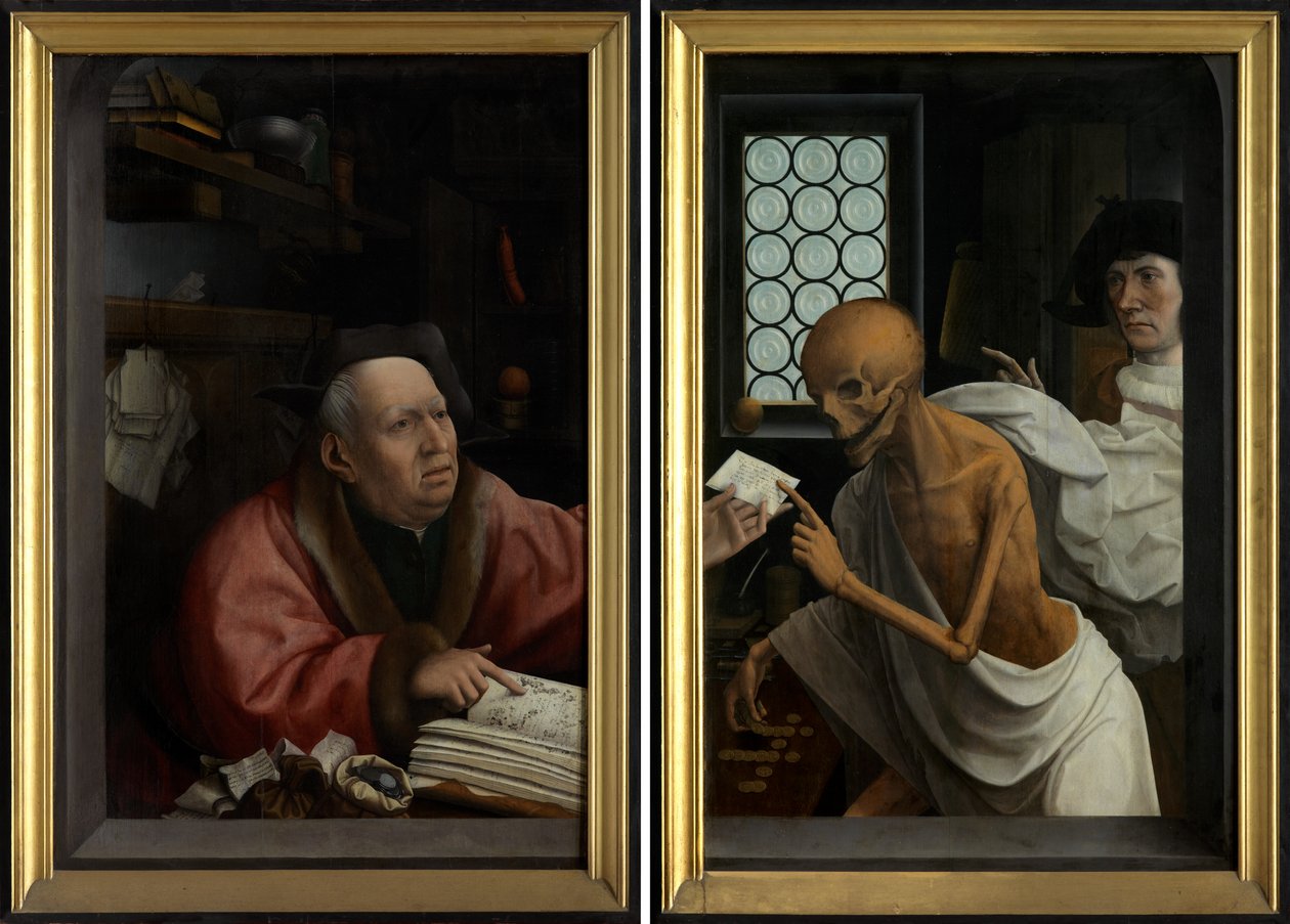 Ölüm ve Cimri, c.1515-21 (panel üzerine yağlıboya) by Jan Provoost