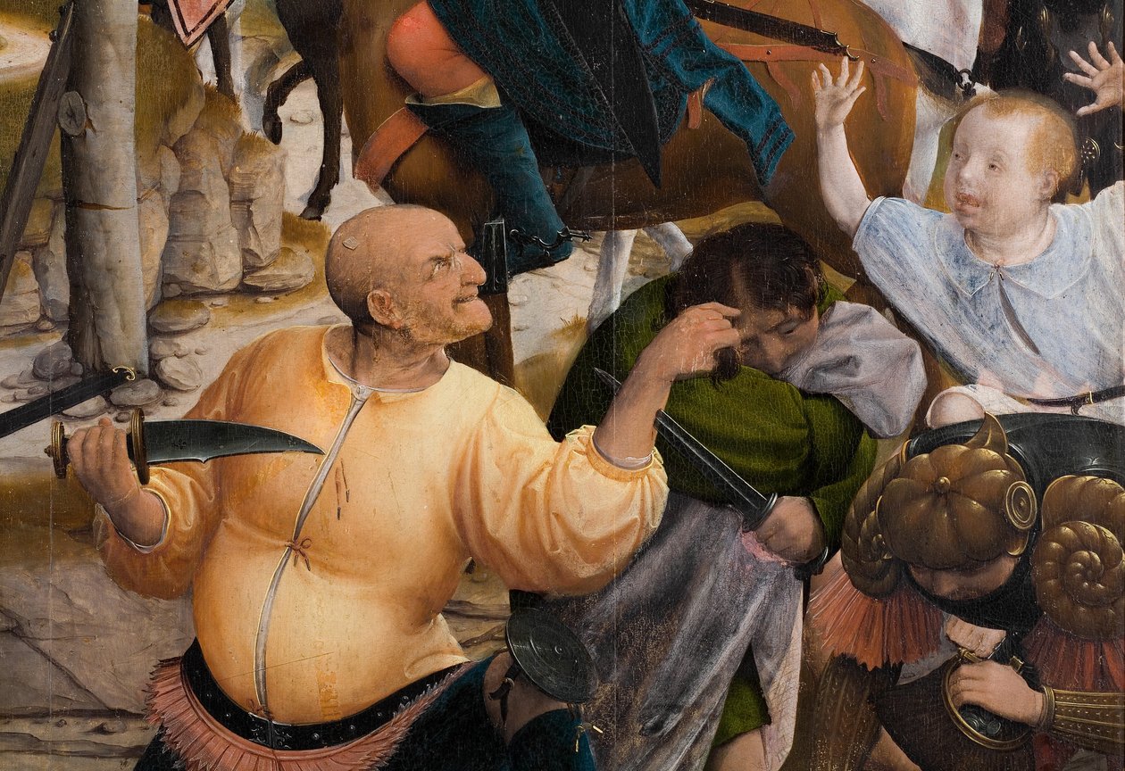 Çarmıha Gerilme Detayı (panel üzeri yağlıboya) by Jan Provoost