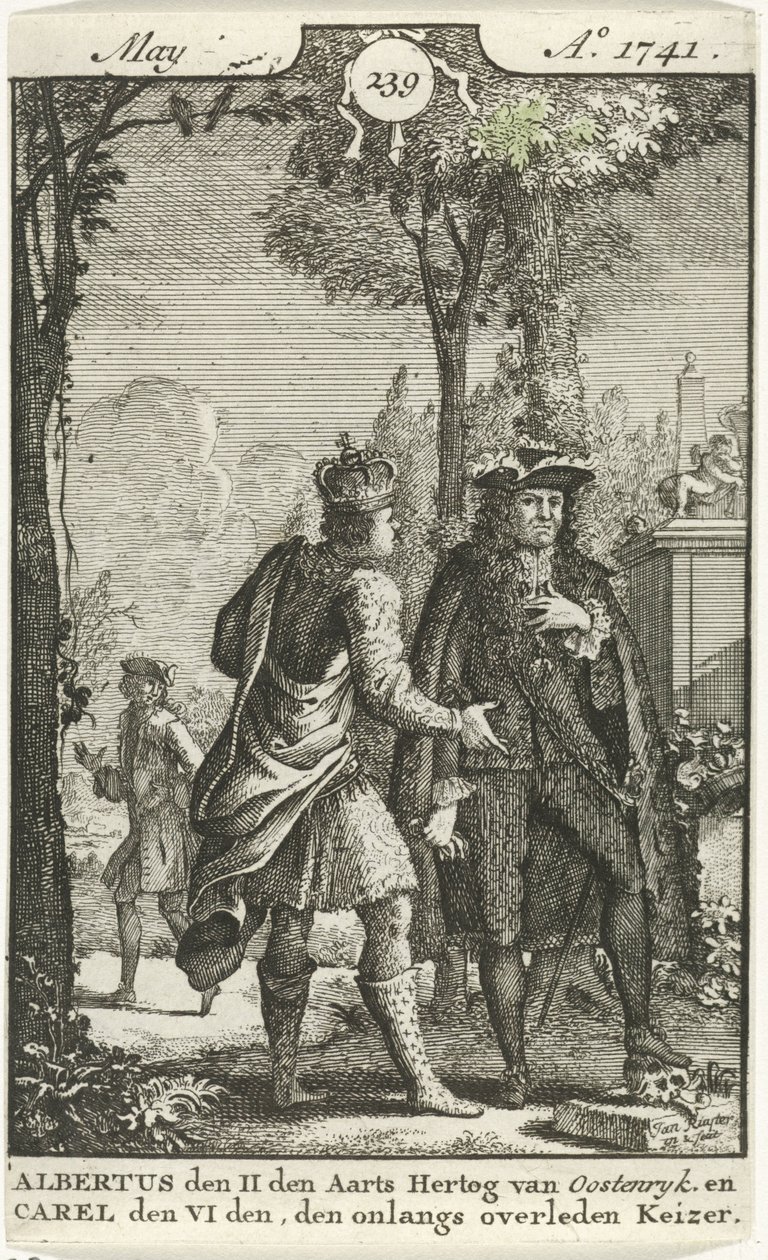 Avusturyalı Albert ve Charles VI arasındaki konuşma by Jan Ruyter