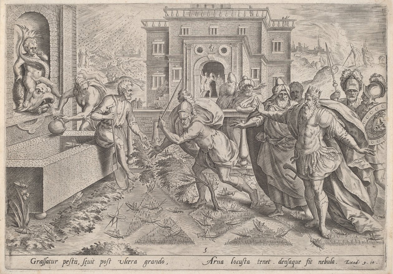 Çekirge Vebası by Jan Sadeler I, after Maarten van Cleef