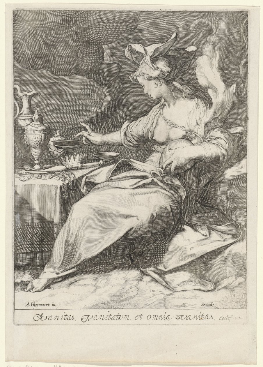 Alegori op de vergankelijkheid (Kibir) Kibir, kibir ve her şey kibir (nesne üzerindeki başlık) by Jan Saenredam