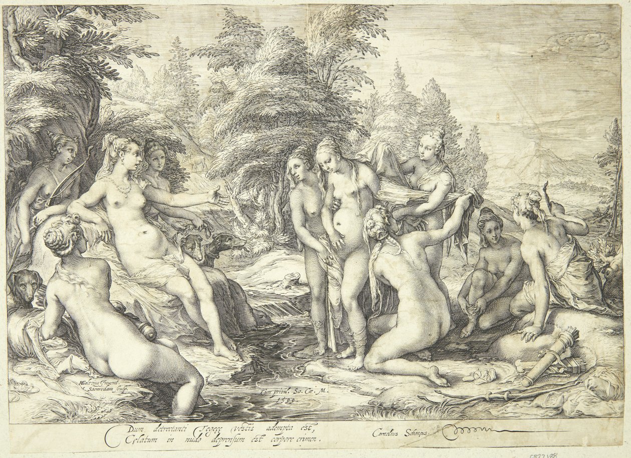 Diana ve Callisto by Jan Saenredam