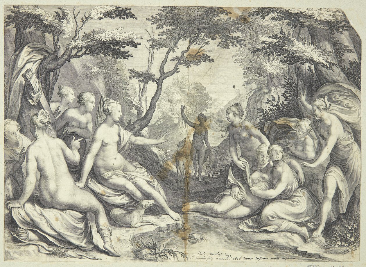 Diana ve Callisto by Jan Saenredam