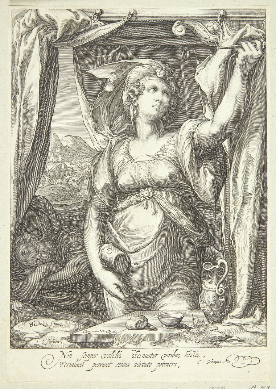 Jael ve Sisera by Jan Saenredam