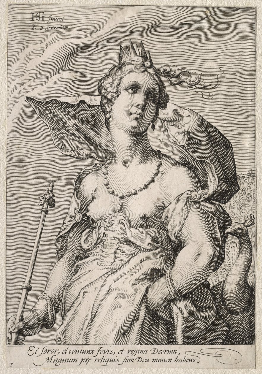Juno, c. 1595. by Jan Saenredam