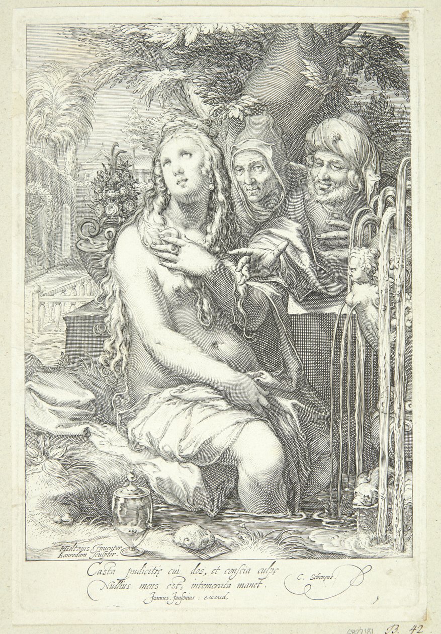 Susanna ve yaşlılar by Jan Saenredam