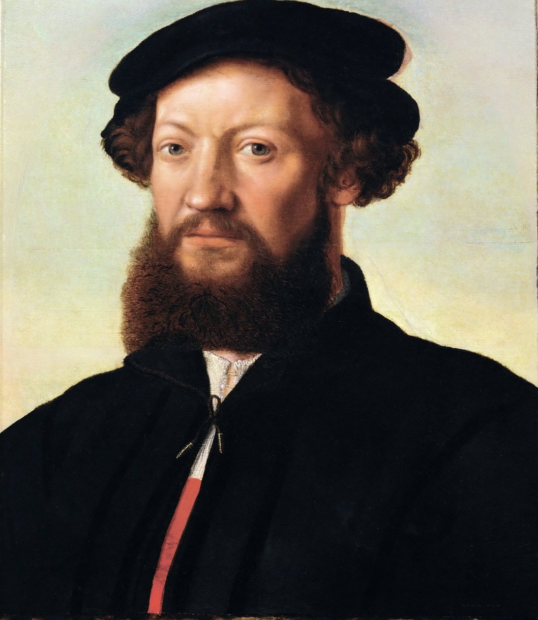 Bir Adamın Portresi - Jan Sanders van Hemessen (c. 1500-c. 1566). Ahşap üzeri yağlı boya, yaklaşık 1555. Ebat : 47x39 cm. Sanat Tarihi Müzesi, Viyana by Jan Sanders van Hemessen