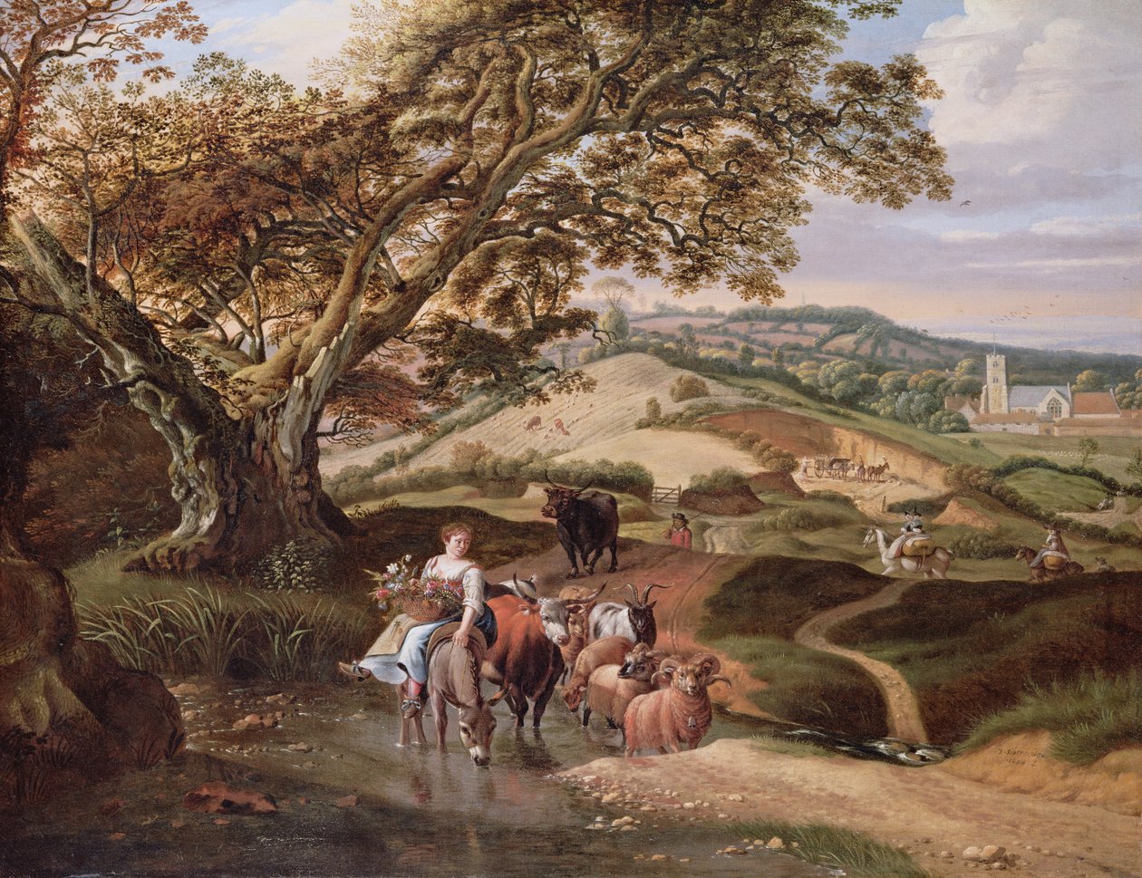 Pastoral Manzara, 1684 by Jan Siberechts
