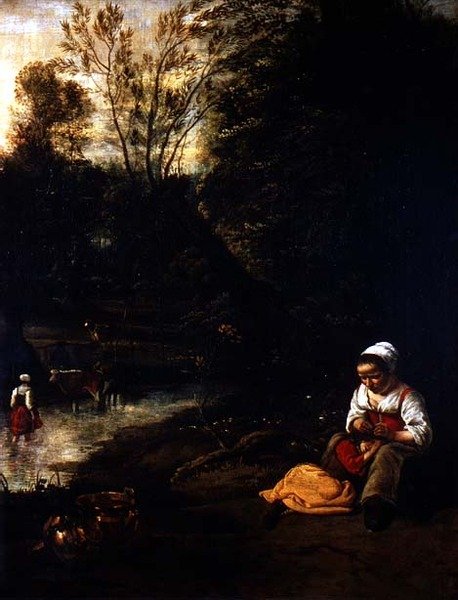 Suyun Yanındaki Tuvalet (tuval üzerine yağlı boya) by Jan Siberechts