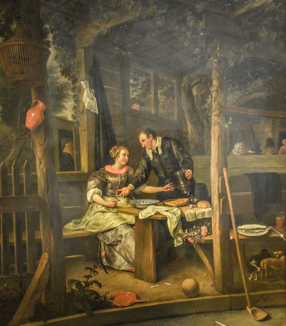 Çardak Altında İki Aşık by Jan Steen