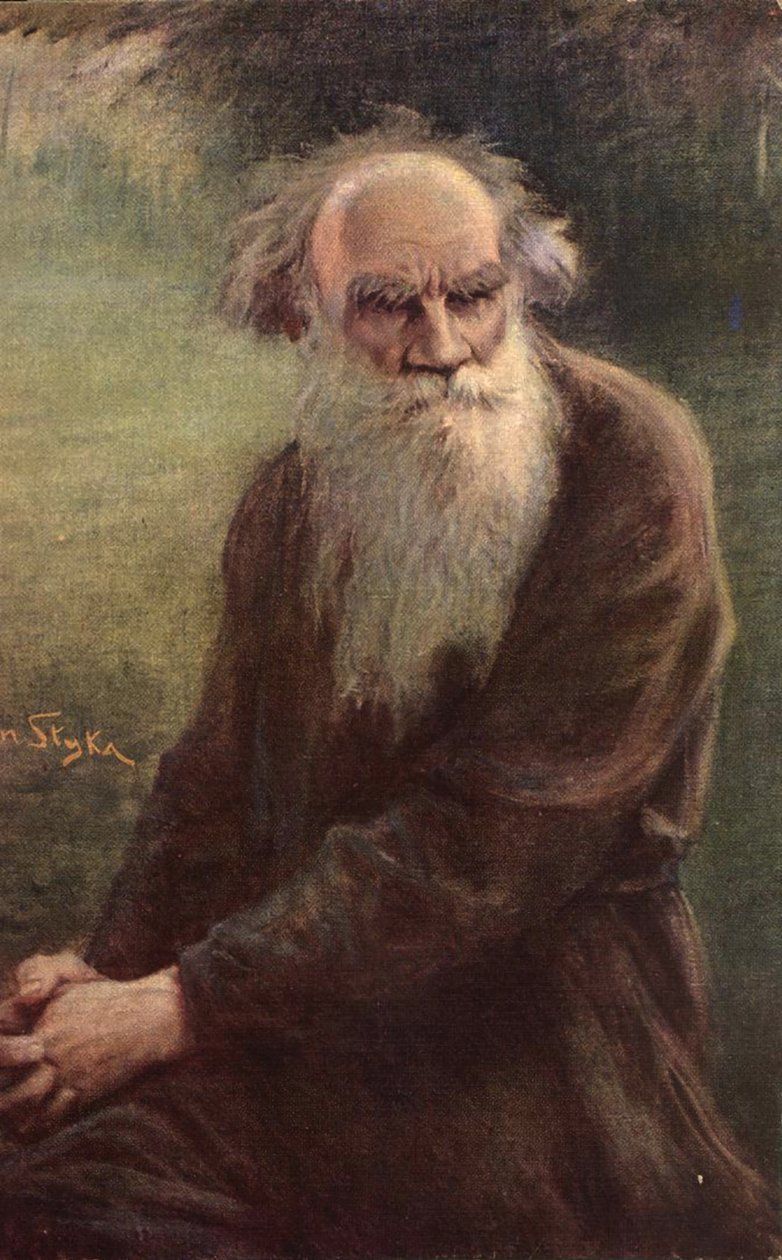 Yazarın portresi Leo N. Tolstoy 1828-1910, 1910 by Jan Styka