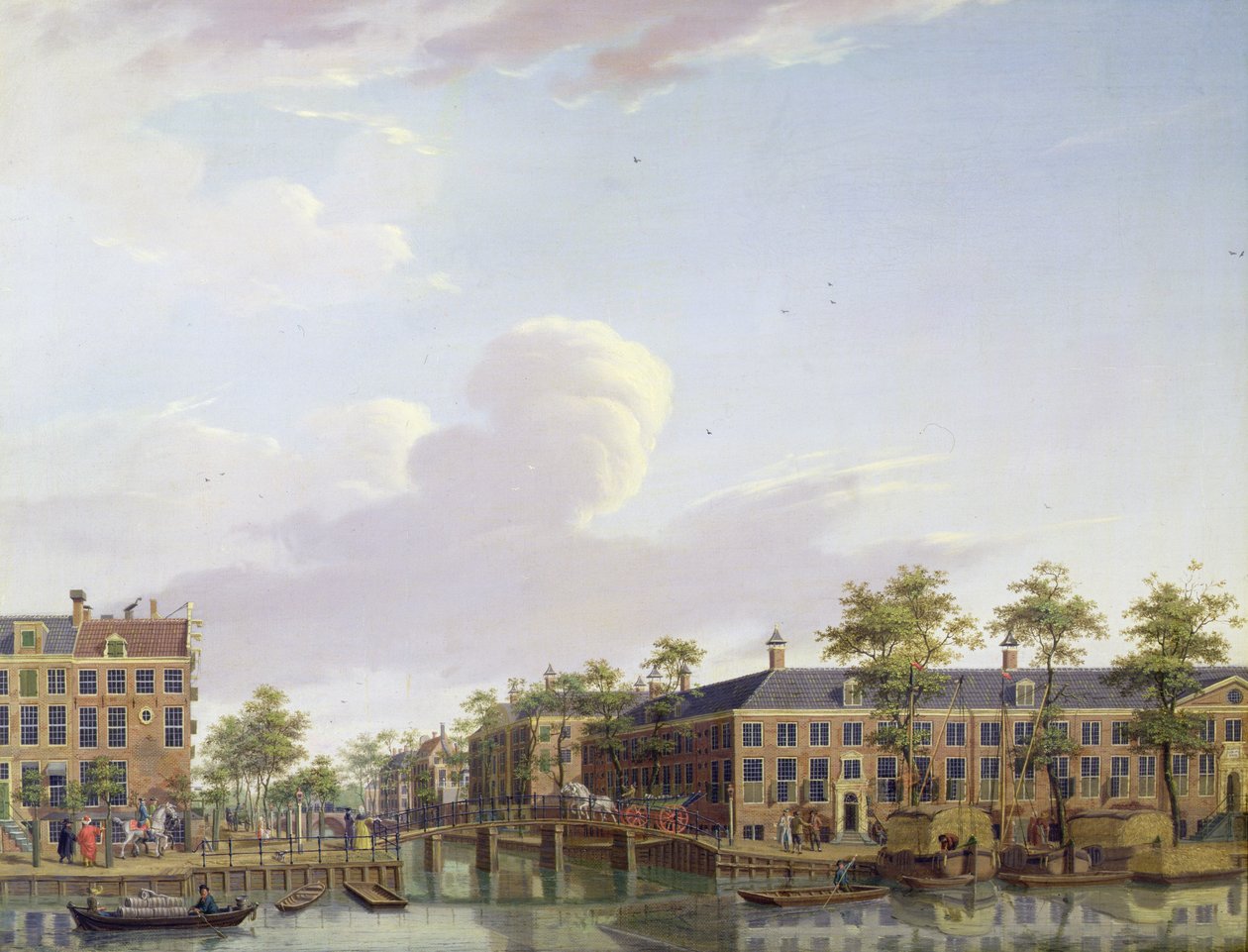 Amstel Nehri üzerindeki Sadaka Evleri, Amsterdam by Jan Ten Compe