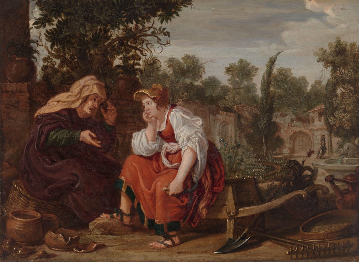 Vertumnus ve Pomona by Jan Tengnagel